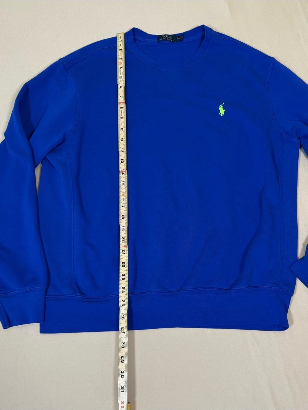 POLO Ralph Lauren Crewneck Sweatshirt in Royal Blue, size Large.